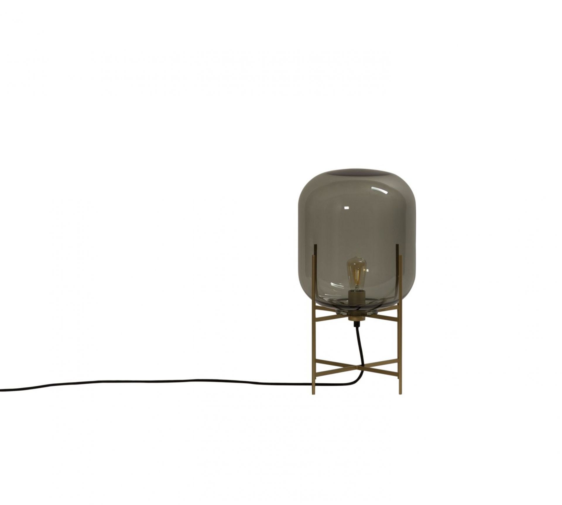Oda Small table lamp smoke grey Pulpo