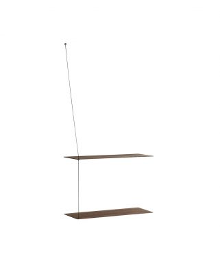 Stedge Wall shelf width 60 cm Smoky oak Woud SINGLE PIECES