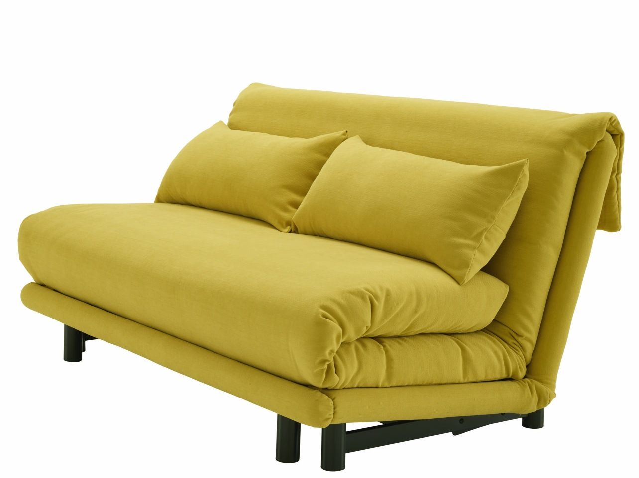 Multy First sofa bed 3-seater with wedge cushion ligne roset Saffron