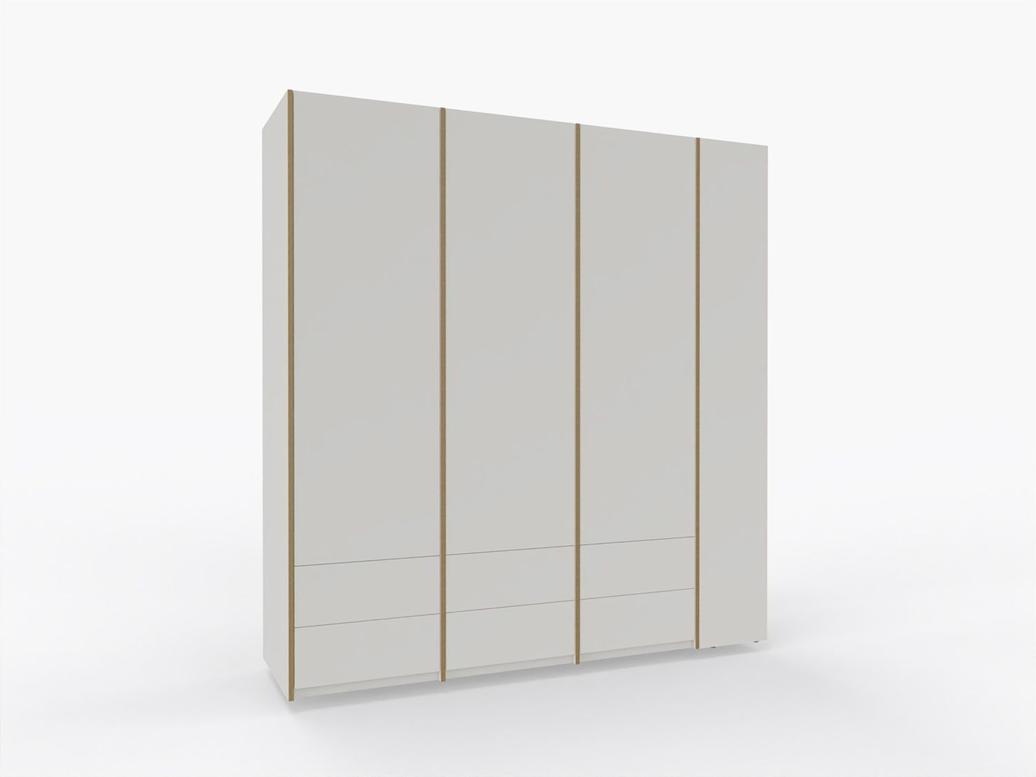 MODULAR PLUS wardrobe combination with add-on shelf right W 212.2 cm Müller Möbelwerkstätten
