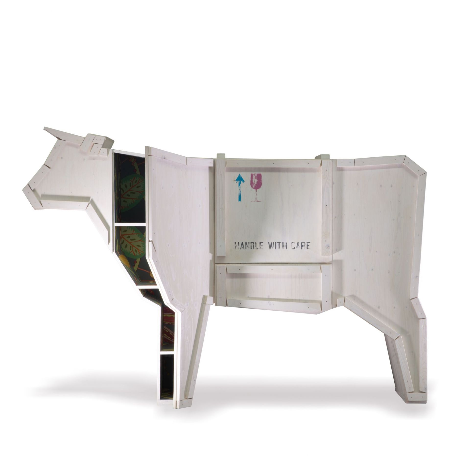 Sending Animals 2.0 Cow cupboard white Seletti