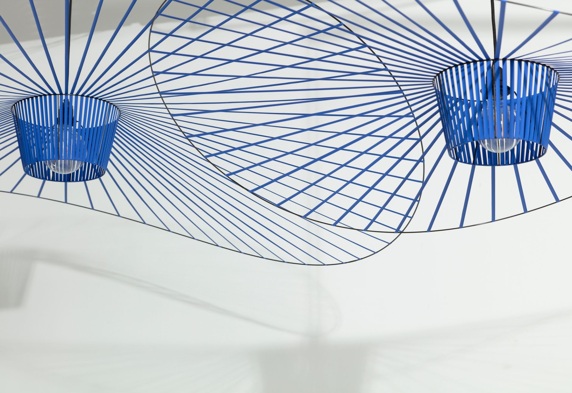 Vertigo Pendant Light Medium Cobalt Blue Petite Friture