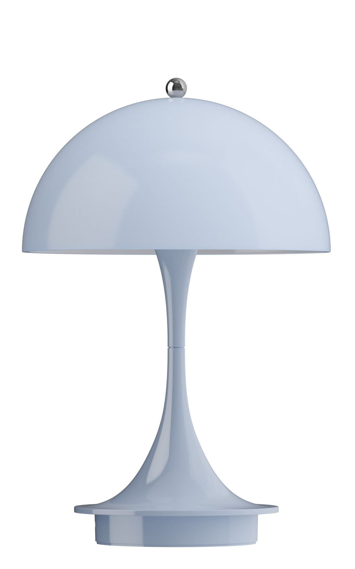 Panthella 160 Portable V3 rechargeable LED table lamp Indoor/Outdoor Louis Poulsen Opal blue