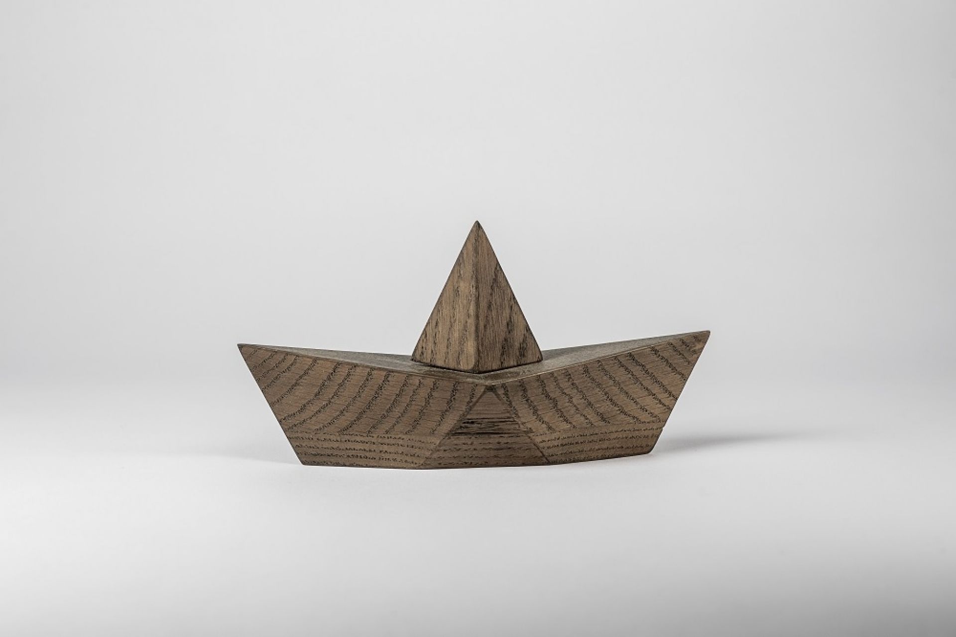 Admiral Paper boat Decoration figure Wood Boyhood large Oak smoked SINGLE PIECES