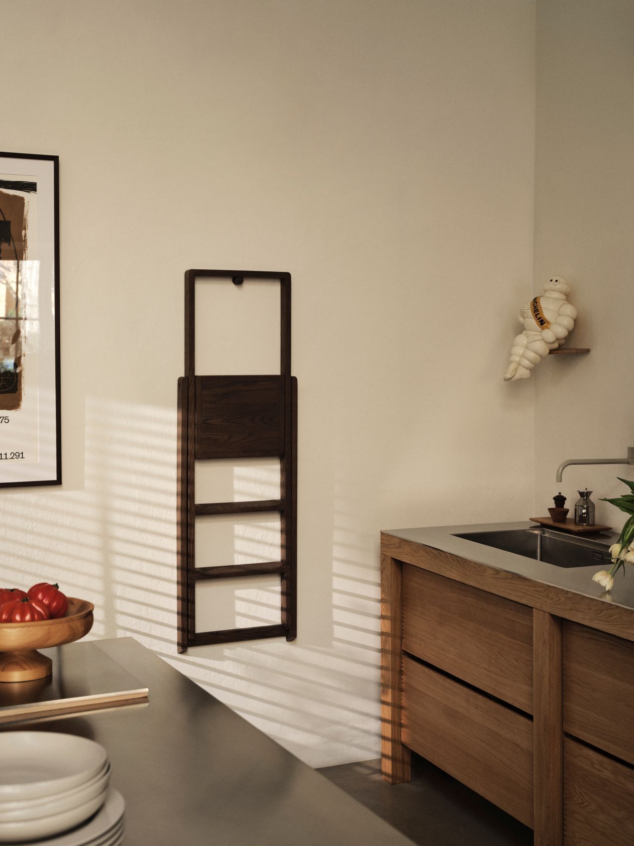 Step Ladder Dark Oak Design House Stockholm