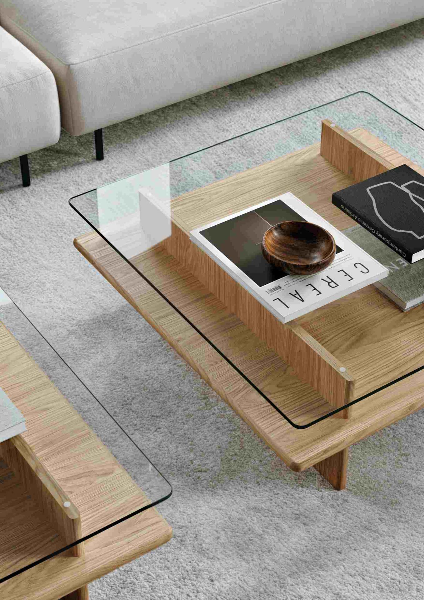 Parallel Coffee Table Coffee table 90x90 cm Woud