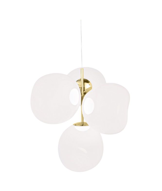 Melt Small Chandelier gold Tom Dixon