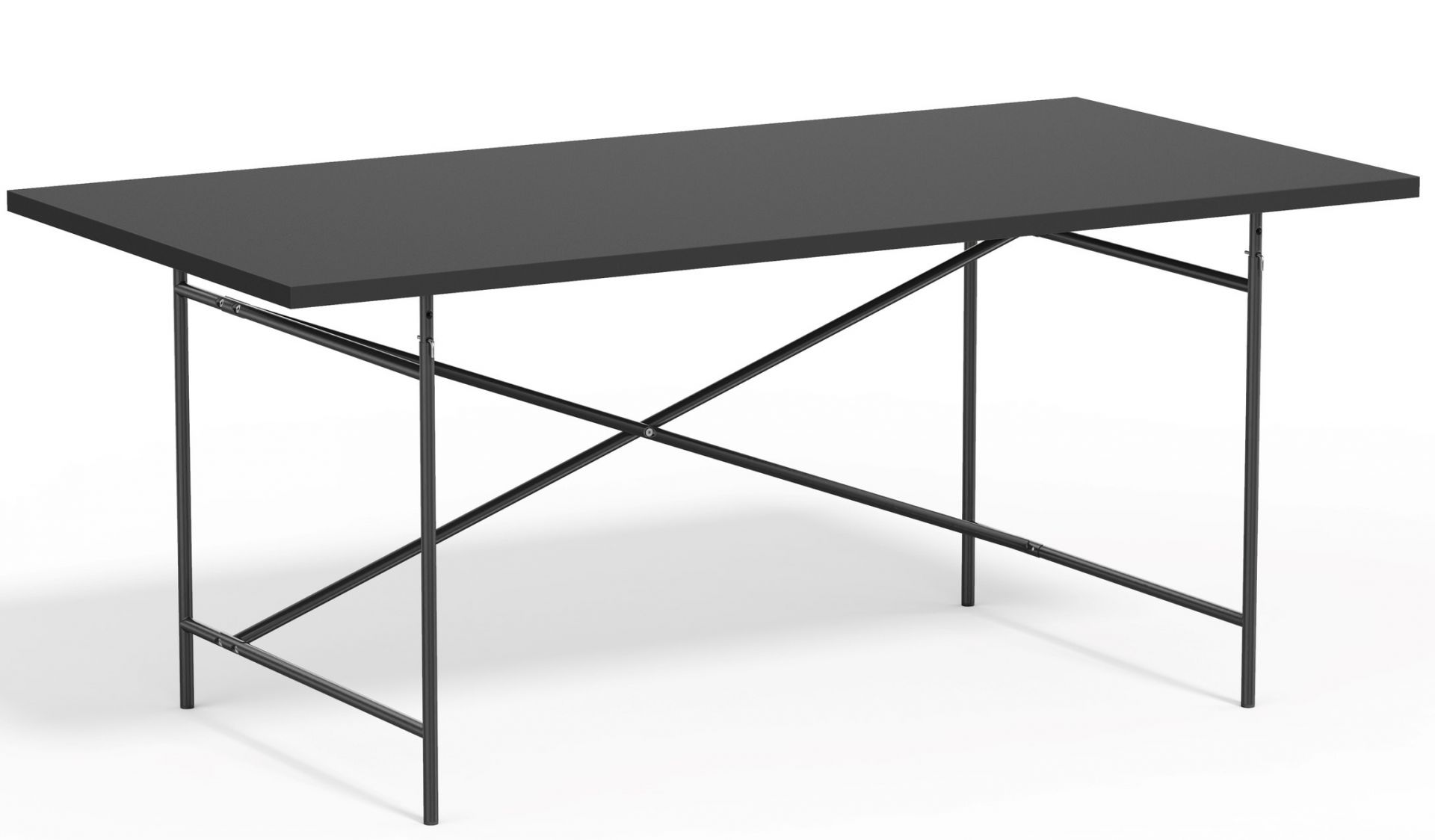 Eiermann Table top Linoleum Richard Lampert Black - W 120 x D 80 cm