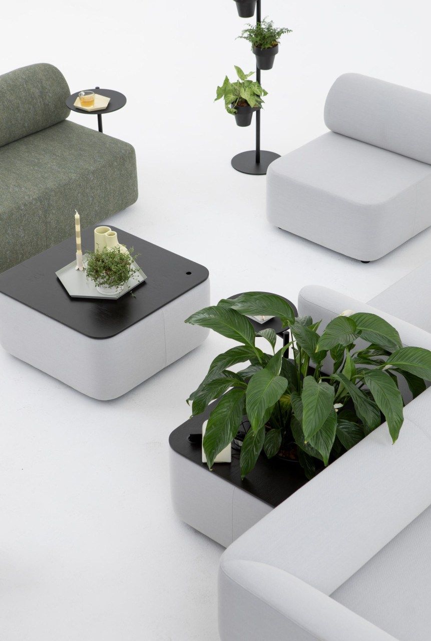 Mezza seating element with backrest Sofa Cascando 