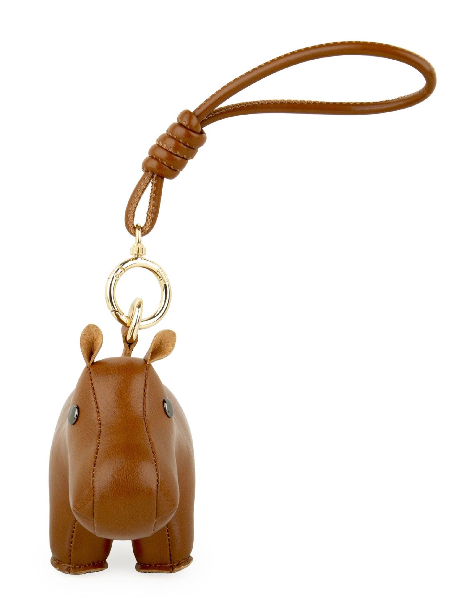 Bag Charm Bag charm with strap Hippo Tan Züny