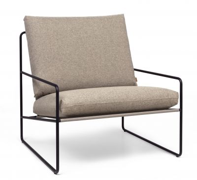 Desert 1 Seater Outdoor Armchair Black Frame Ferm Living 