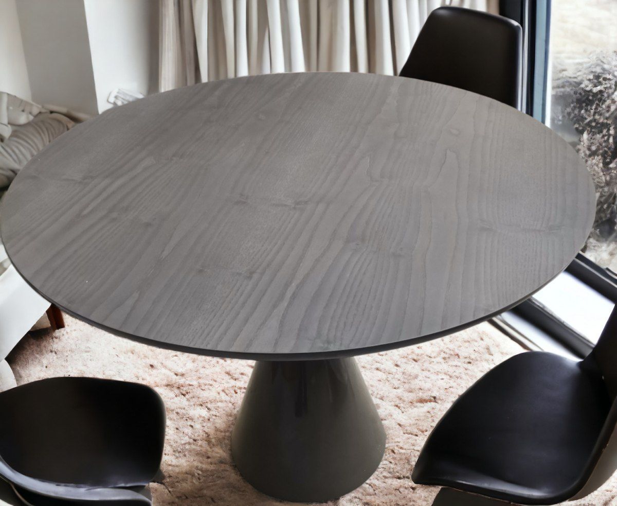 Pion dining table round Ø 100 x H 74 cm / ANTHRAZIT Sancal SINGLE PIECE 