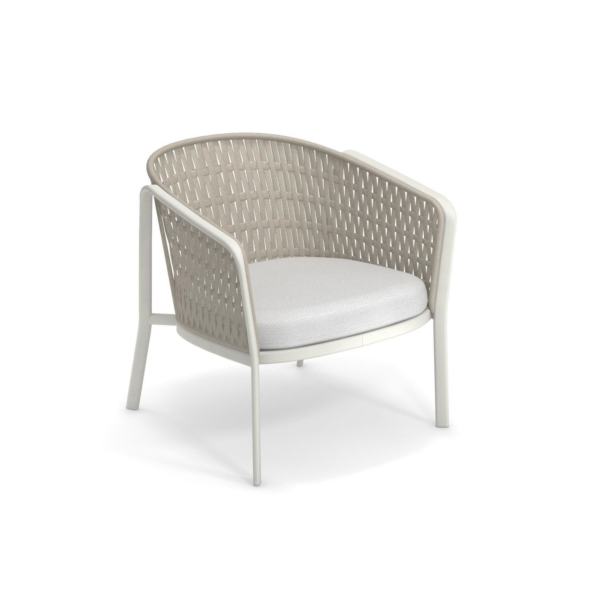 Carousel 1218 Outdoor Lounge chair Emu White / Melange Ivory