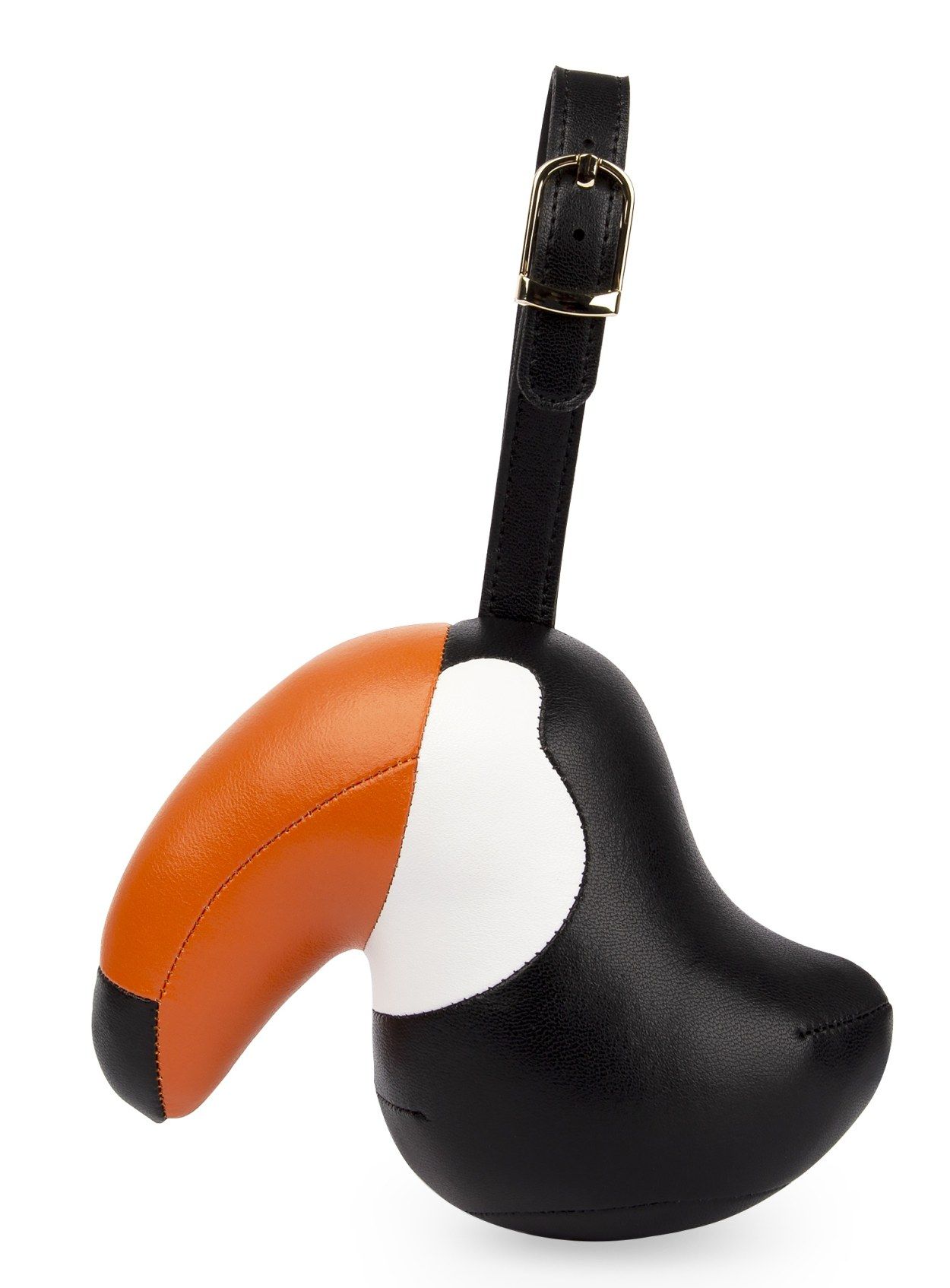 Bag Charm Bag Pendant Toucan Toco Black / Orange Züny 