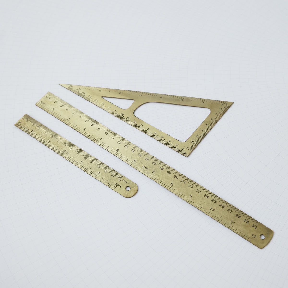 Ruler 15 cm brass house doctor SINGLE PIECES