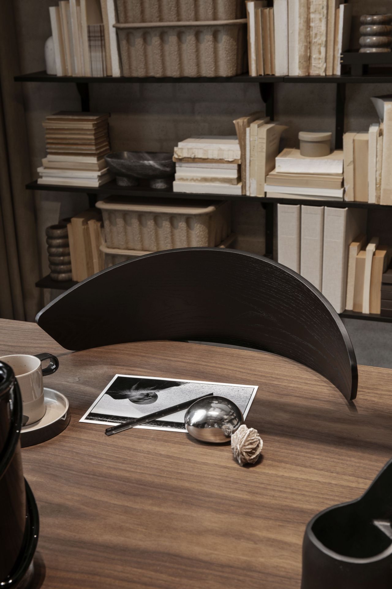 Herman Dining Chair with Wooden Frame Black Ferm Living Herman Dining Chair with Wooden Frame Black Ferm Living