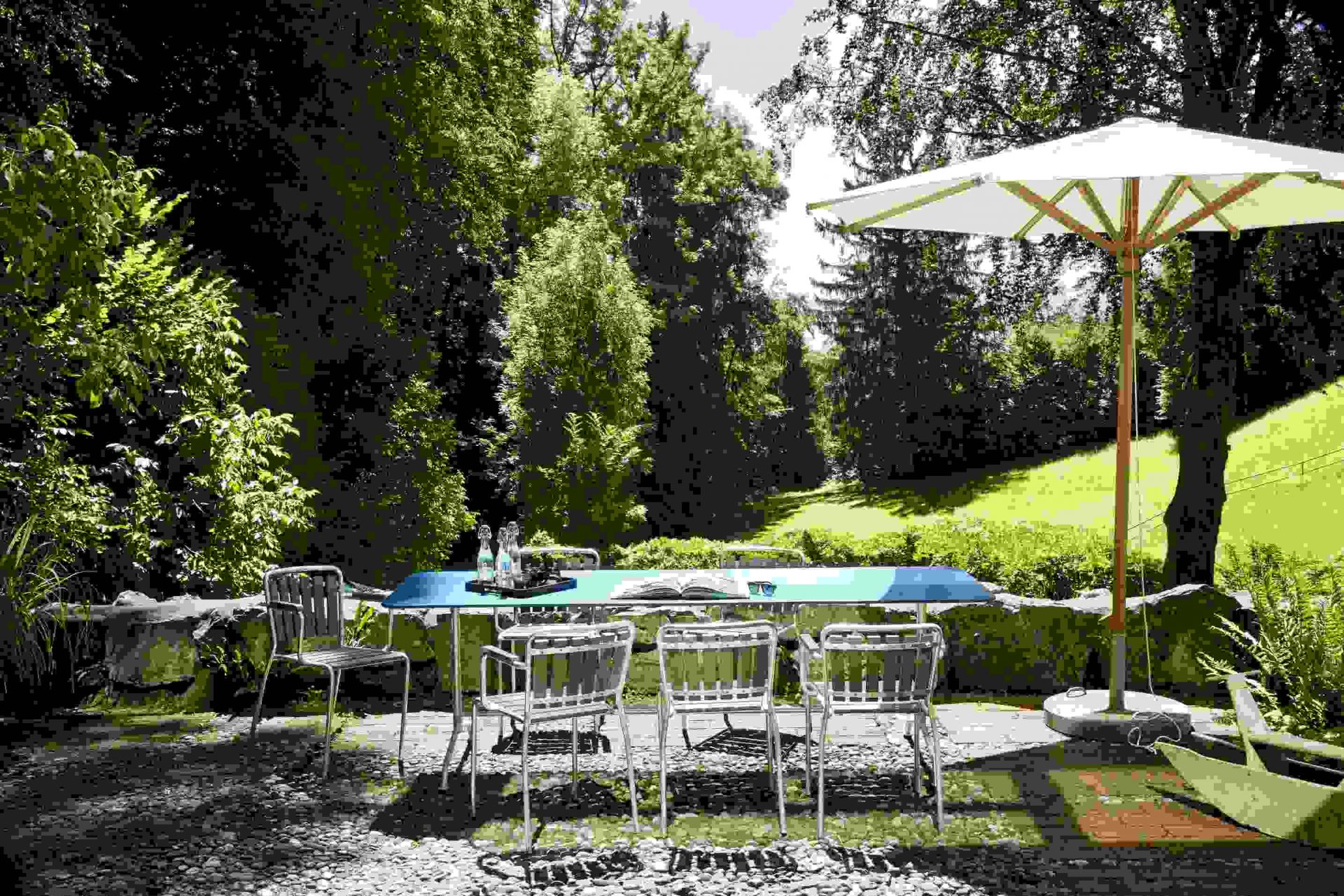 Haefeli outdoor dining table W 180 x D 80 x H 74 cm Embru