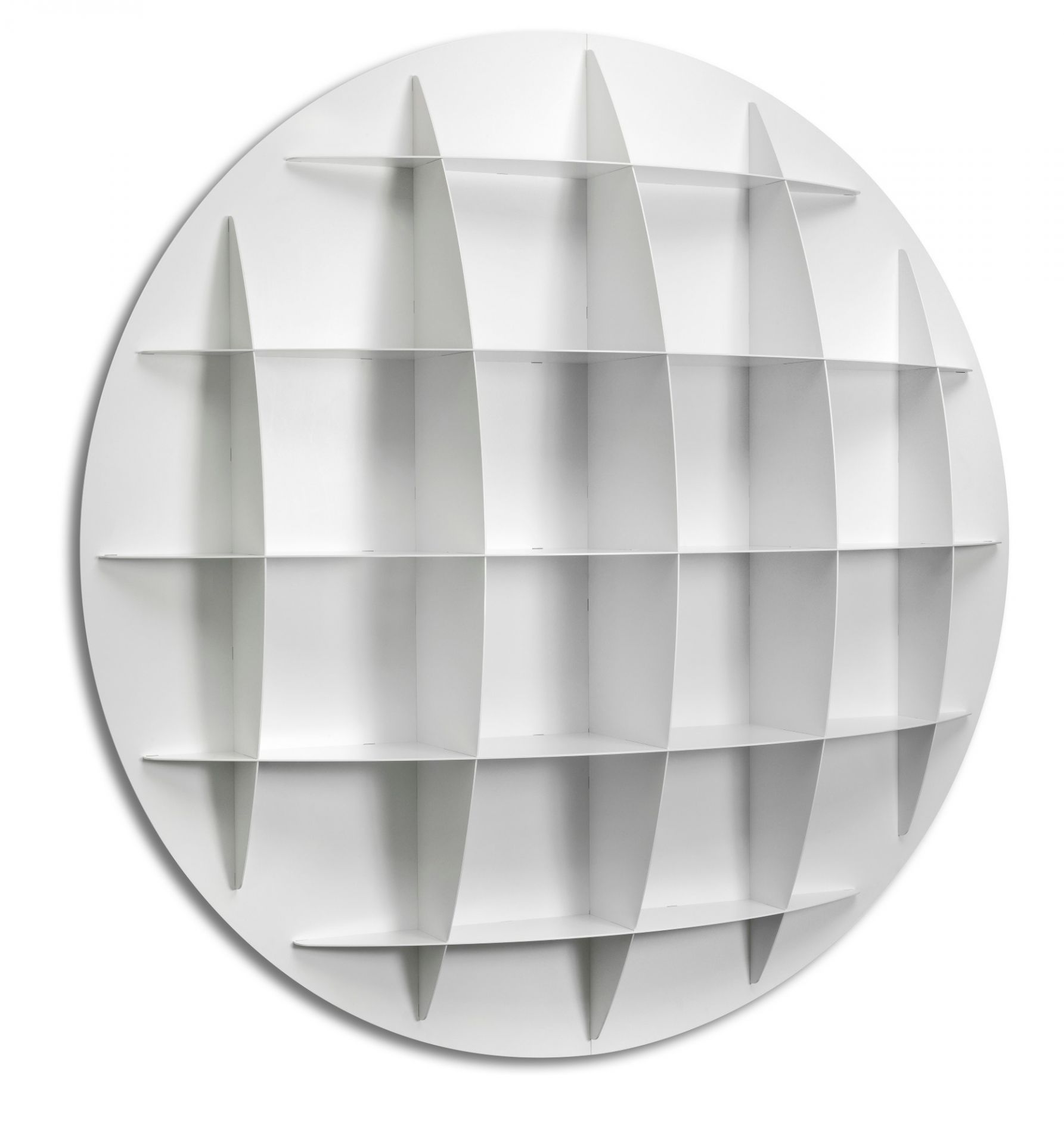 Continental Plus AL spherical bookcase White Industrie Carnovali