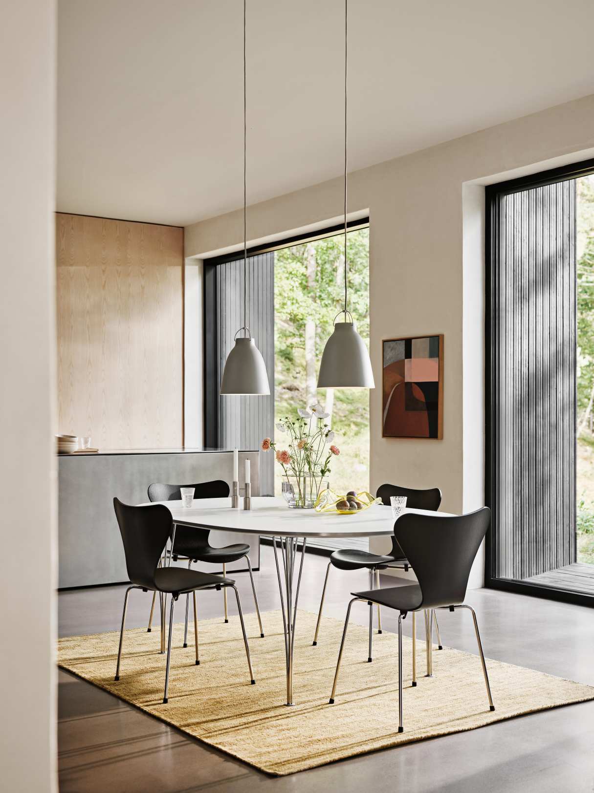 Fritz Hansen Super Elliptical table series