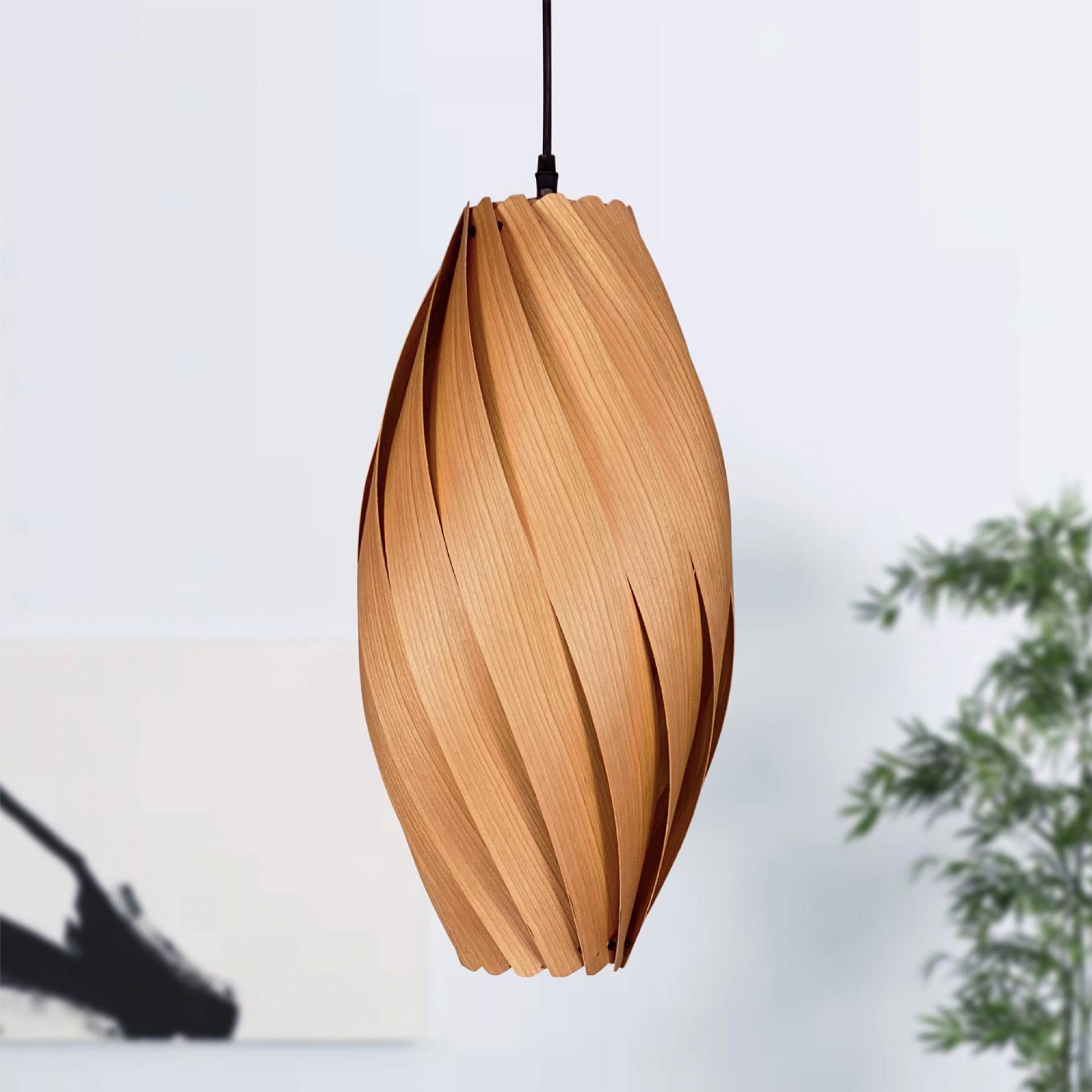 Ardére Pendant lamp elongated Cherry tree Gofurnit