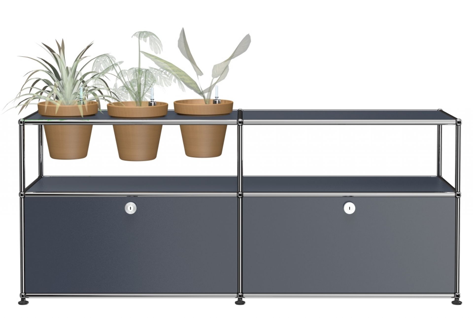 Plant worlds Sideboard Configuration 1 USM Haller Anthracite grey