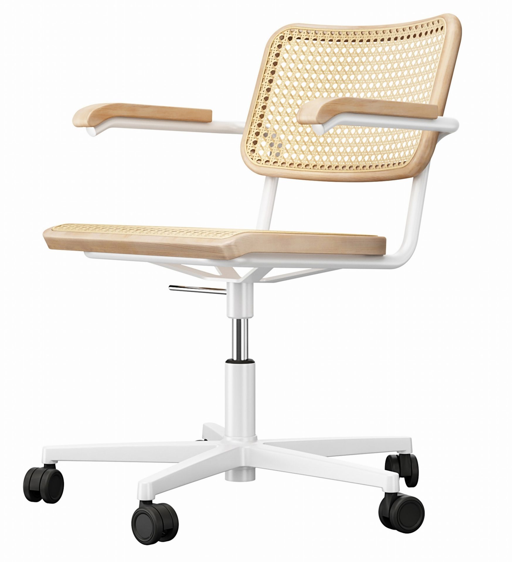 S 64 VDR Atelier Swivel Chair frame flat Thonet Chrom