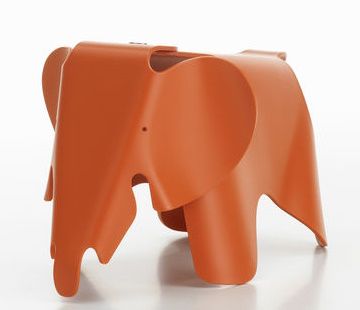 Eames Elephant Small small RE Vitra Red Orange