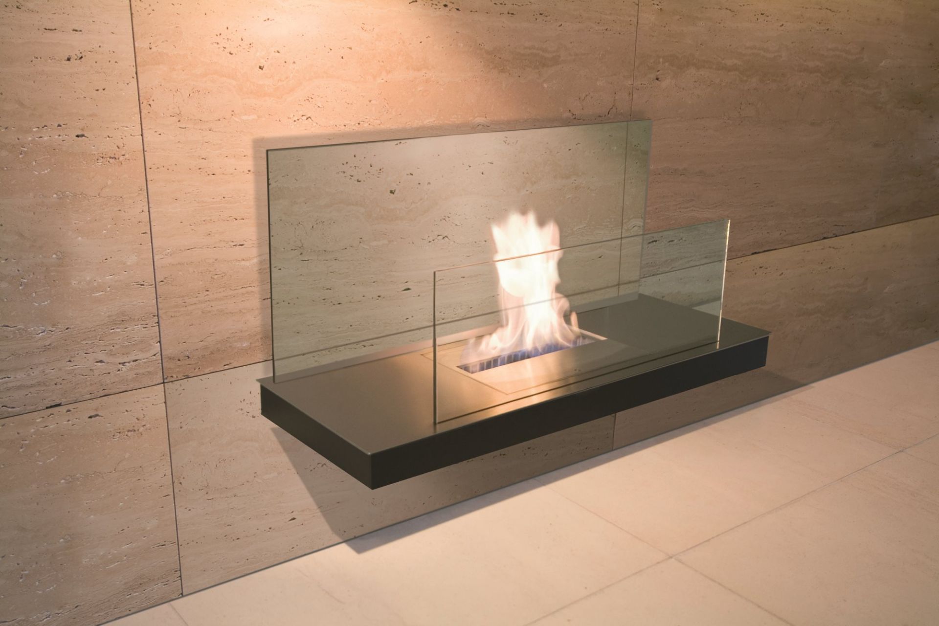 Wall Flame 2 Ethanol Fireplace Radius