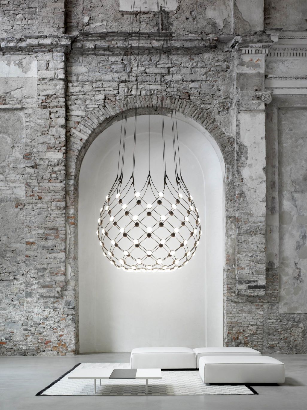 D86 Mesh Ceiling lamp Ø100cm - Cable length 1m Luceplan