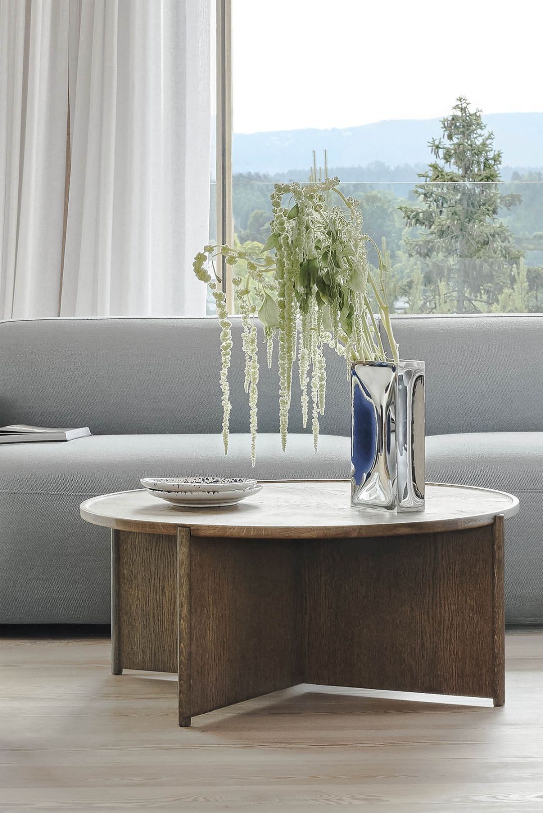 Cling Coffee table Ø70cm light oak Northern