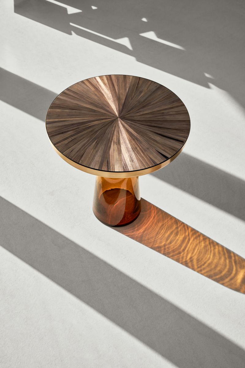Table top Straw marquetry for Bell Side Table ClassiCon