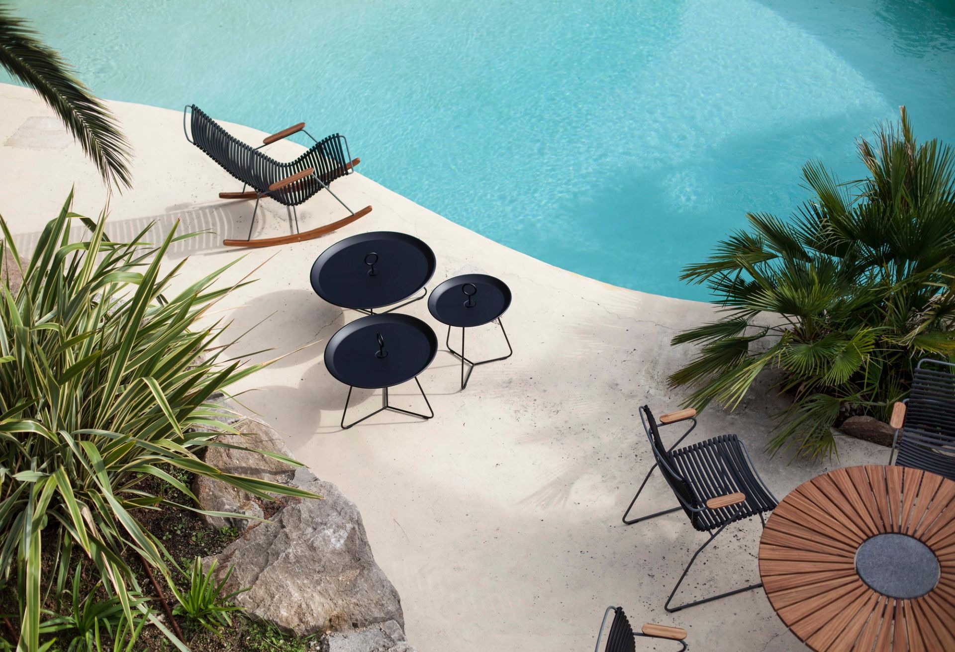 Eyelet Outdoor / Indoor side table small Houe