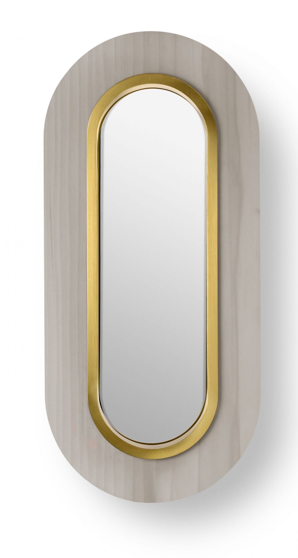 Lens LED Wall Lamp oval Metal Ring in Gold Grey LZF Lamps