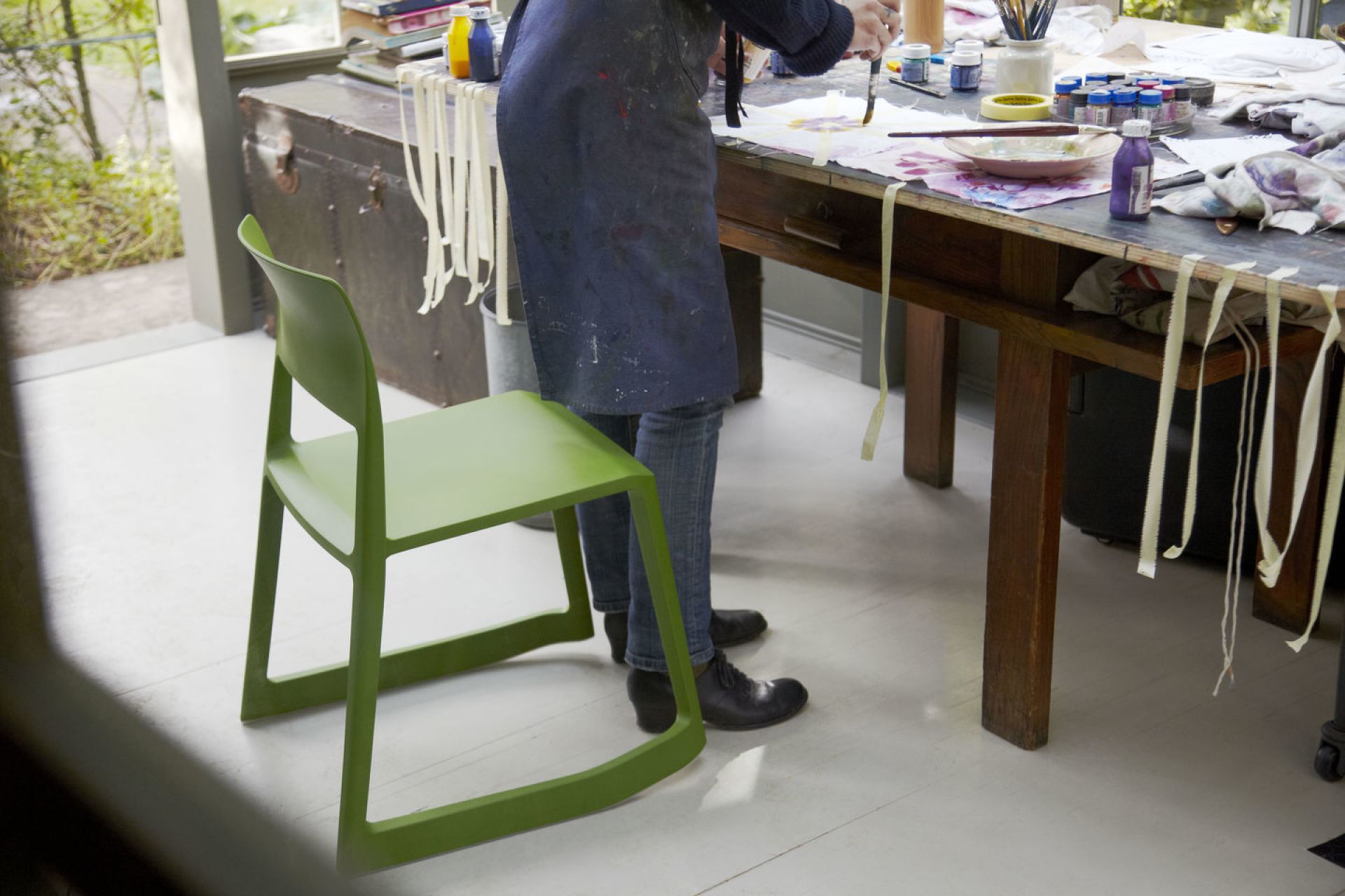 Tip Ton RE chair plastic Vitra Coral