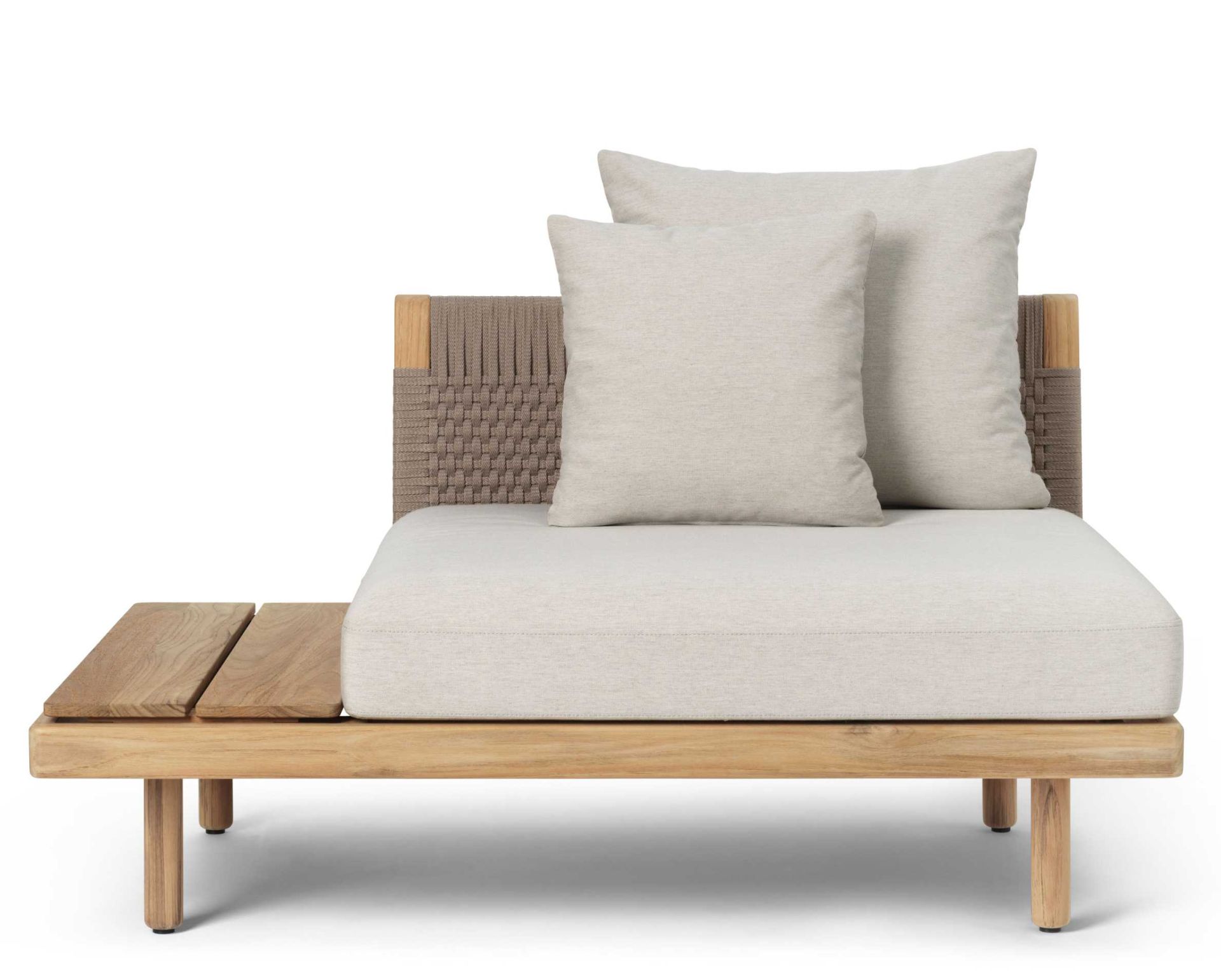E520 Embrace Sofa Module with short backrest and side table Outdoor Carl Hansen & Søn 