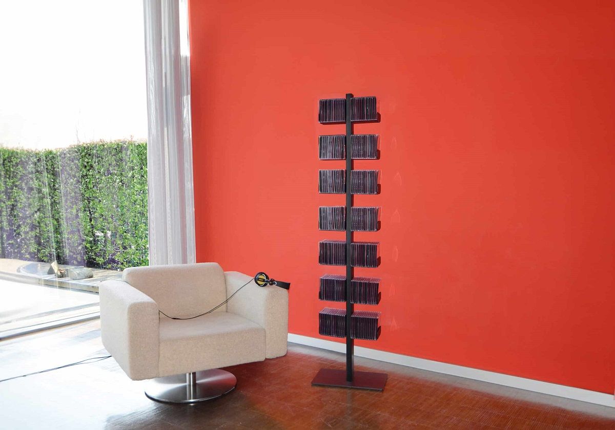 CD tree / DVD tree Double floor-standing shelf Radius