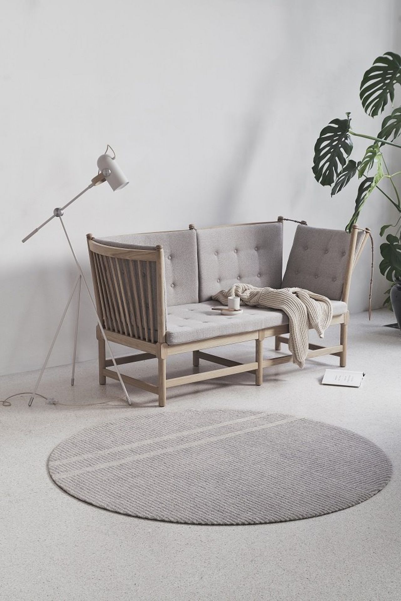 Løype Indoor / Outdoor doormat W 60 x D 85 cm / BREEZY BEIGE Heymat SINGLE PIECE