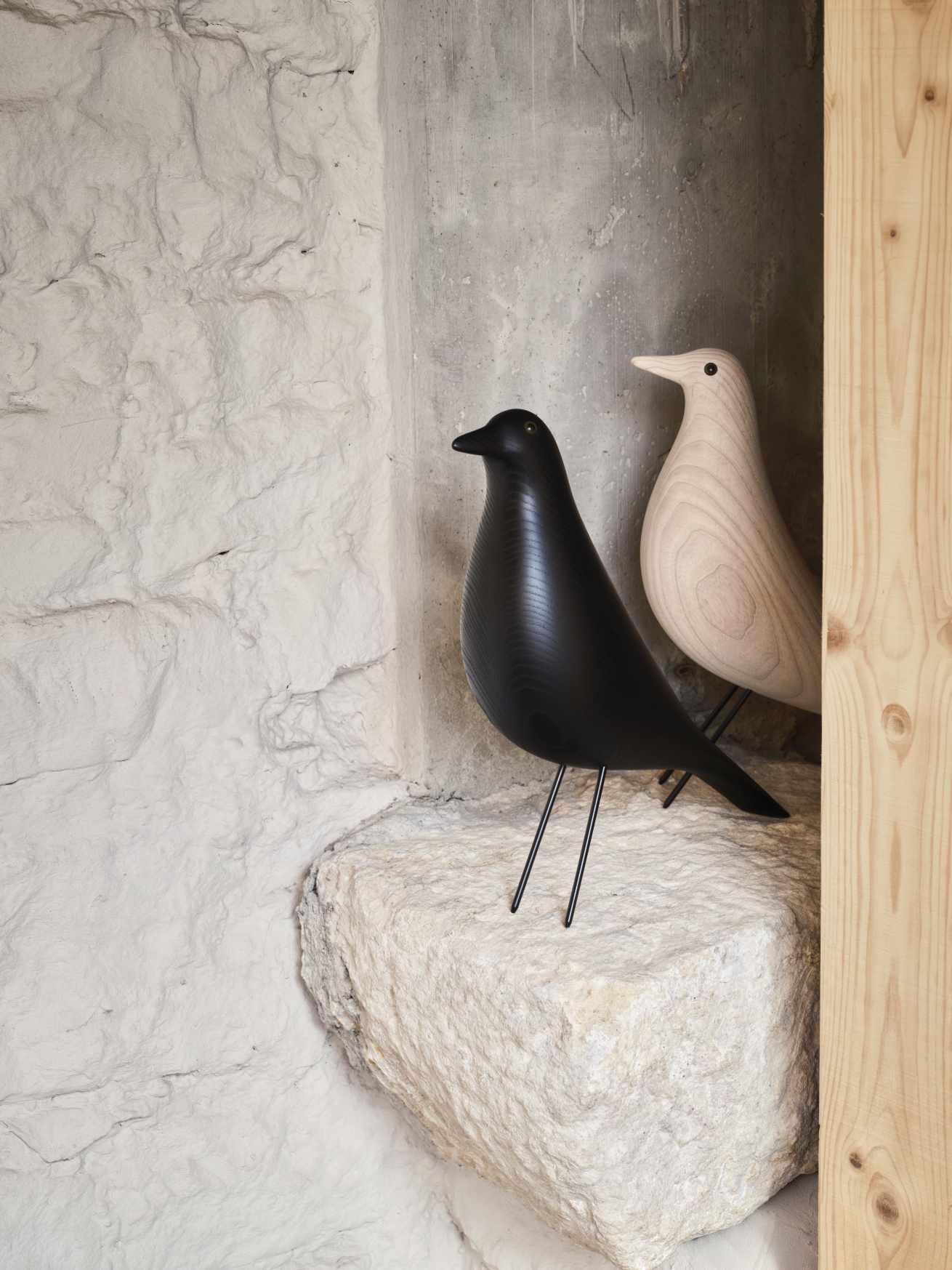 Eames House Bird sculpture white oiled ash Vitra New version