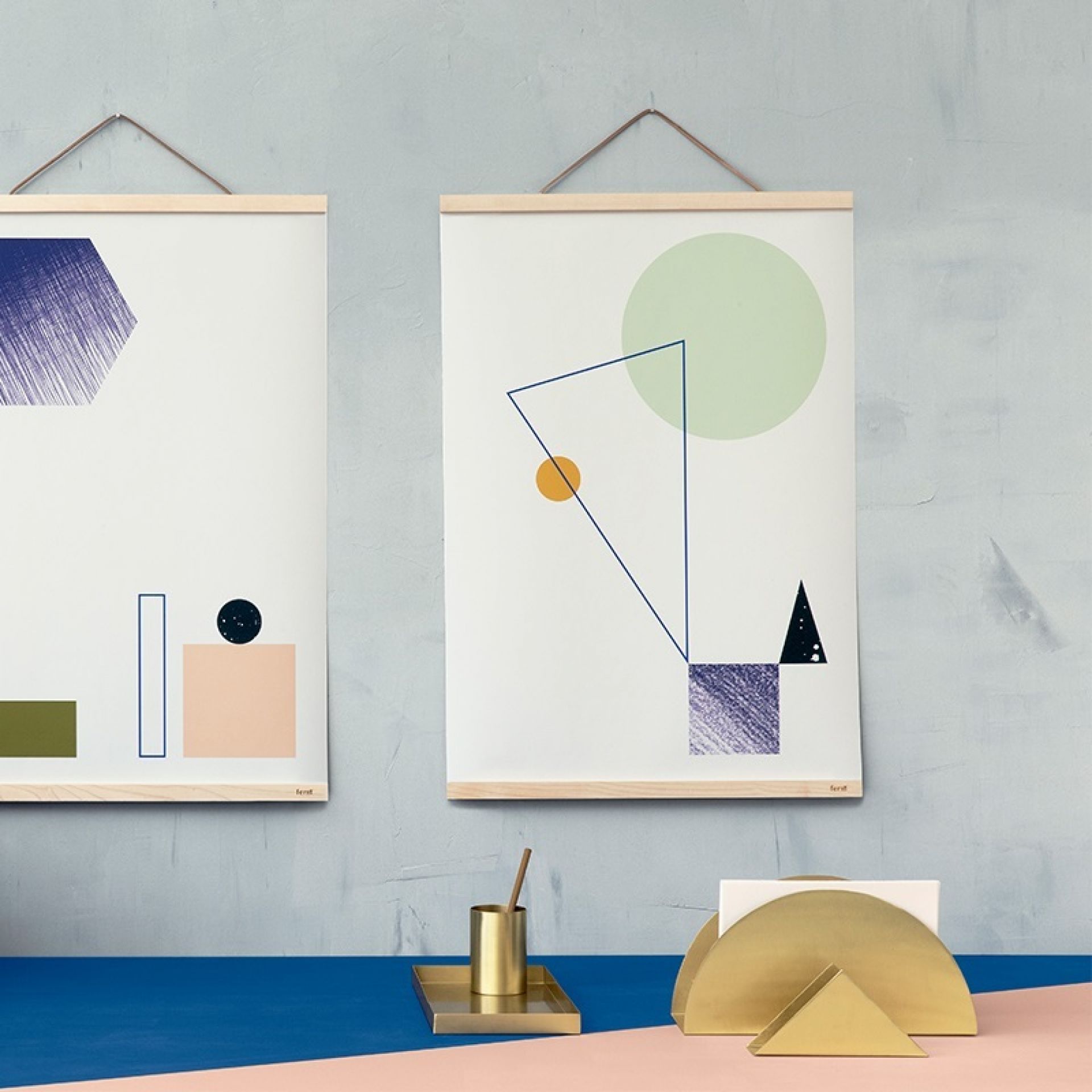 Brass Office Tray Ferm Living