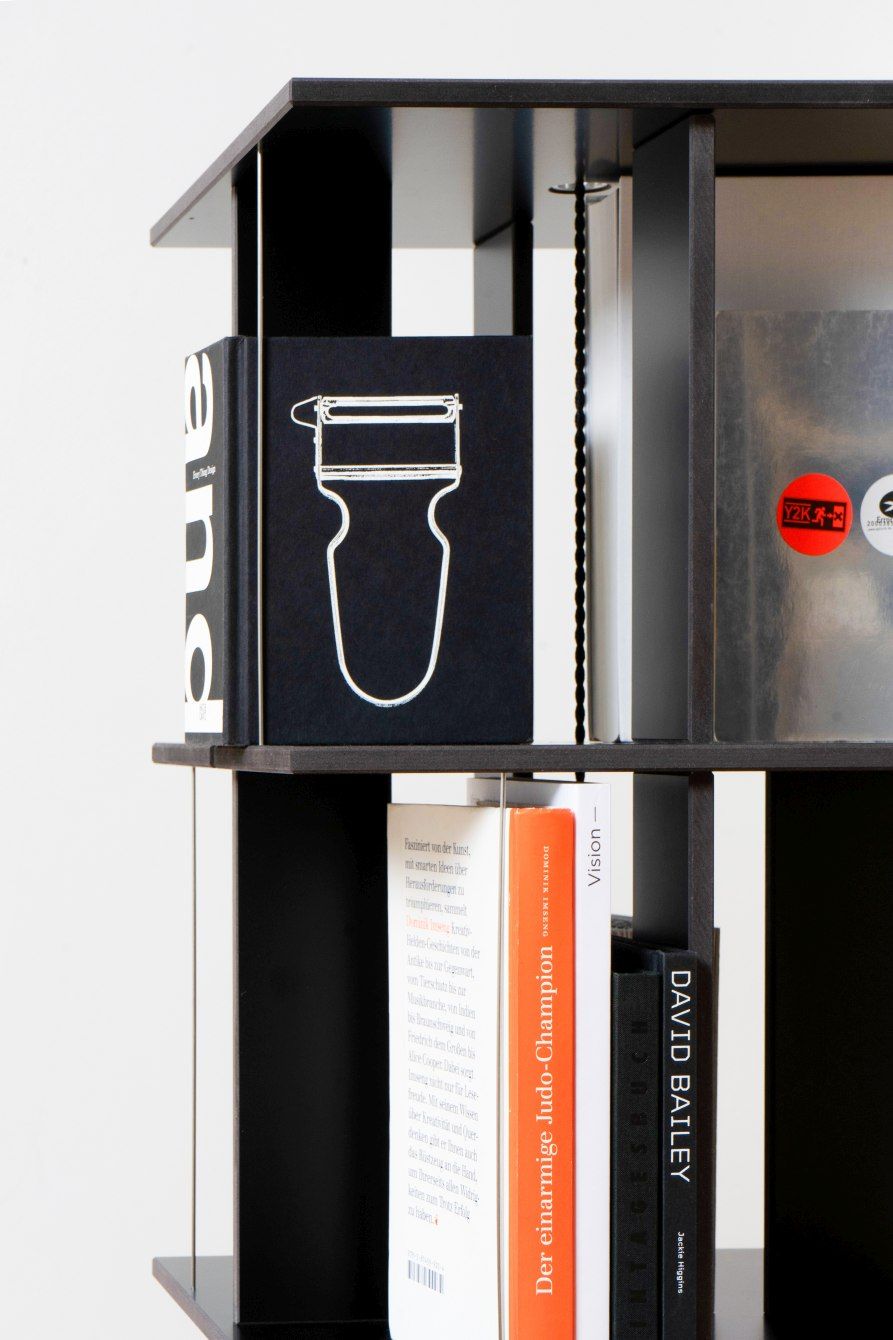Buchstabler bookshelf, dvd-shelf Nils Holger Moormann