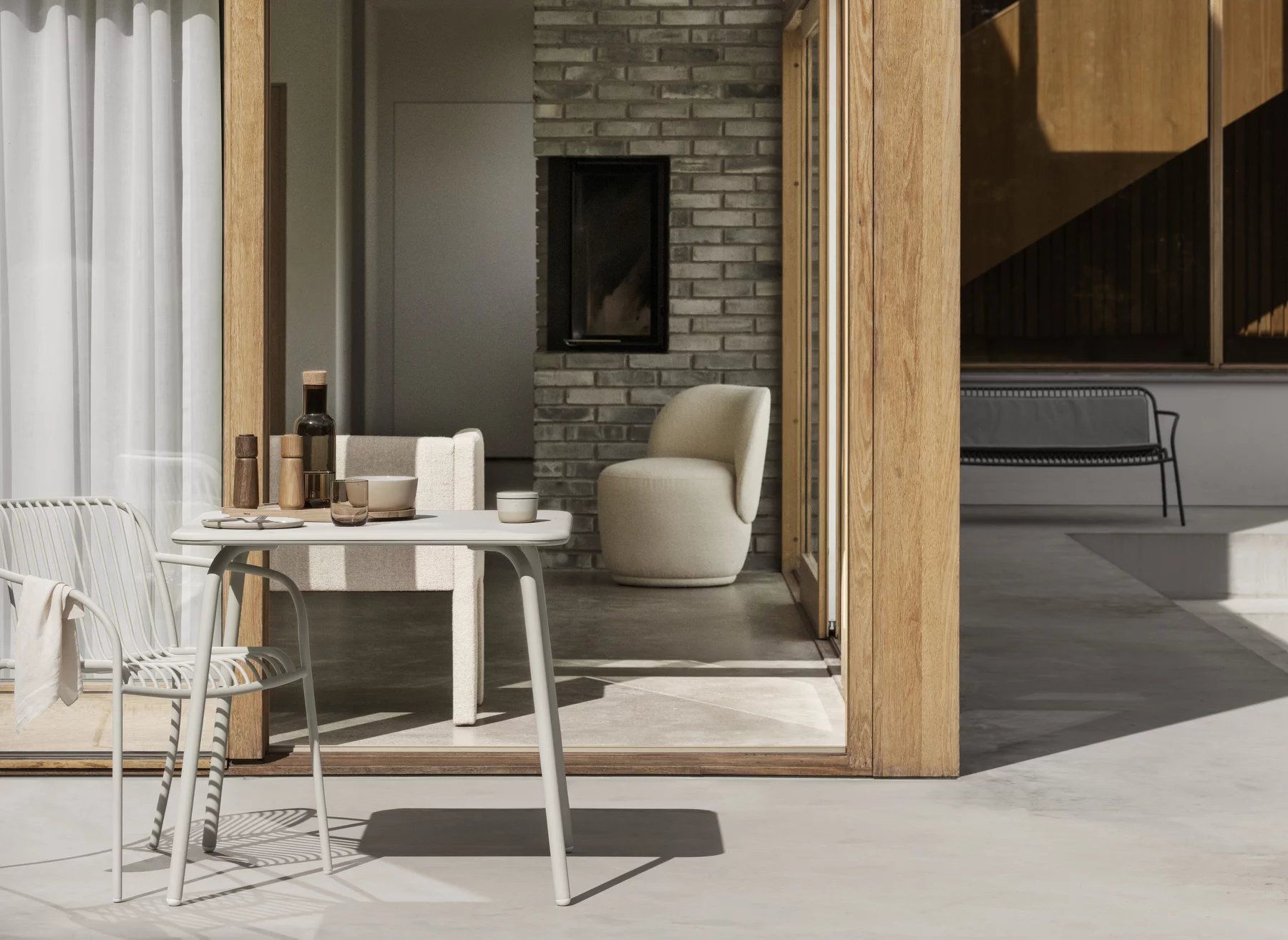 Yua Wire Armchair Armchair Outdoor Blomus