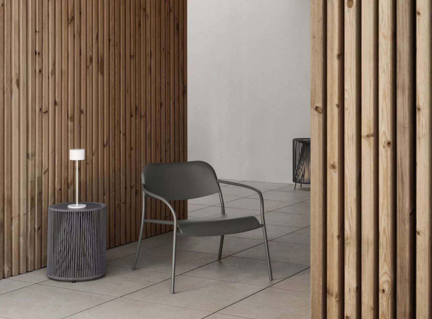 Rope Side Table Side Table H 43 cm Indoor / Outdoor Blomus