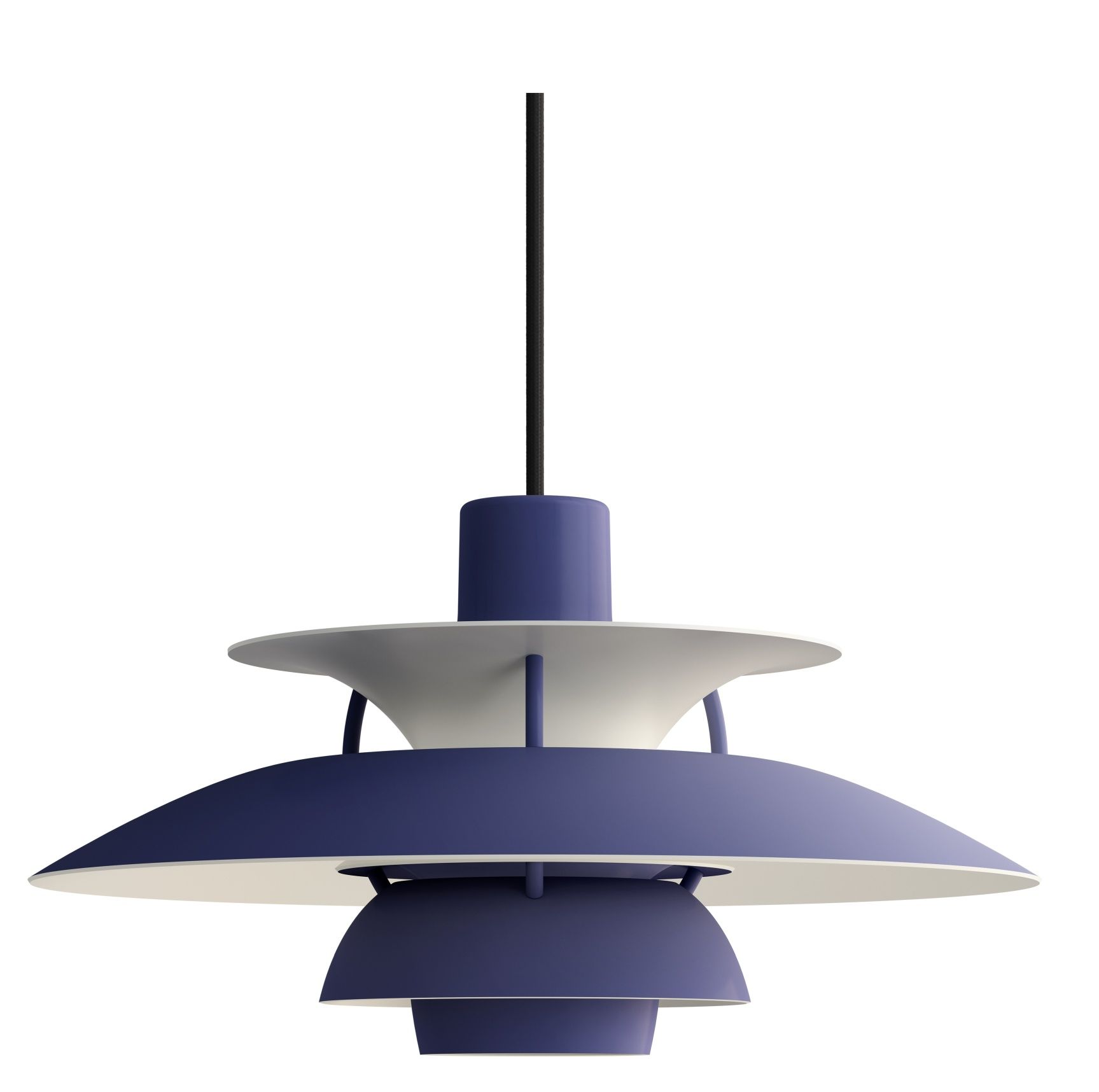 PH 5 Mini Monochrome Pendant light Louis Poulsen Dusty Indigo