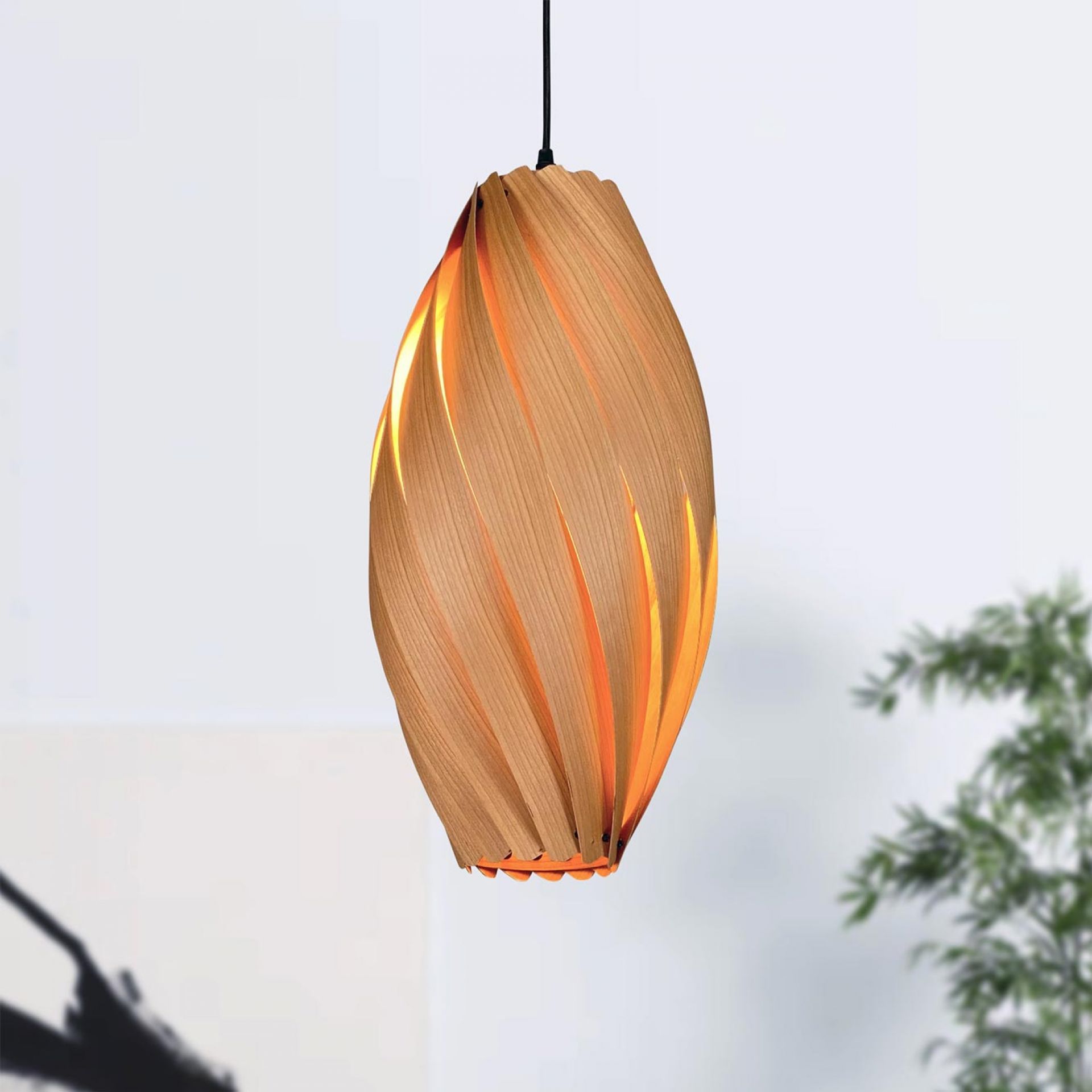 Ardére Pendant lamp elongated Cherry tree Gofurnit