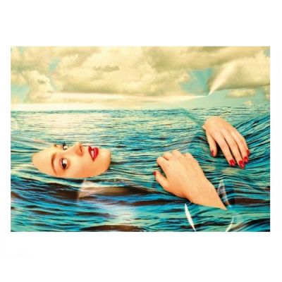 Toiletpaper Rug Girl in the sea Seletti