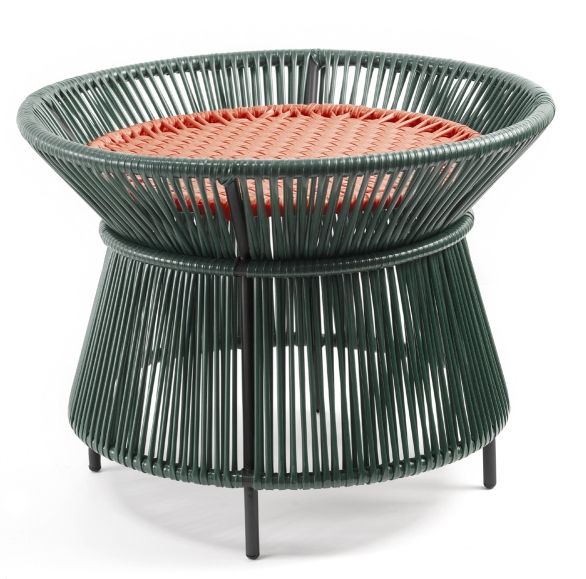Caribe Chic Basket Table Outdoor ames Moss green / Copper / Black