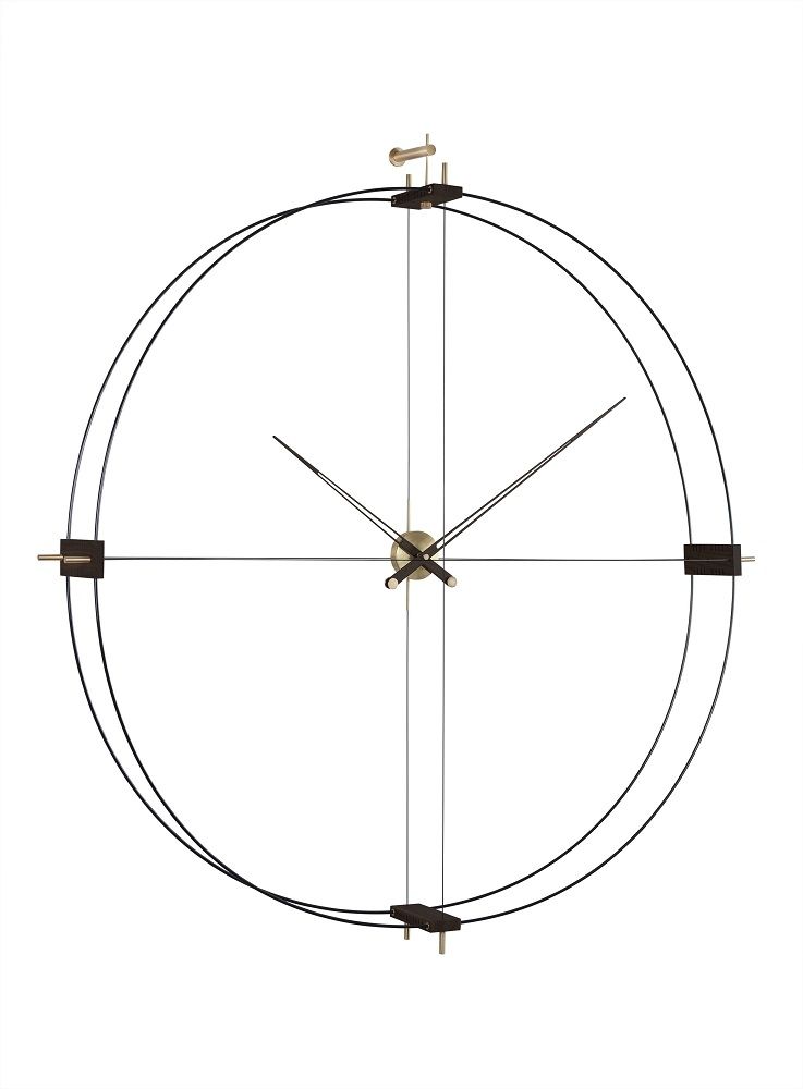 Delmori Wall Clock nomon Black/Wenge
