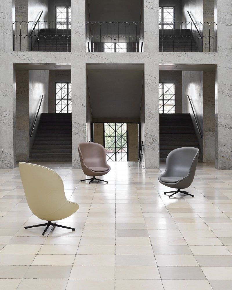 Hyg Lounge Chair High Swivel Armchair Normann Copenhagen