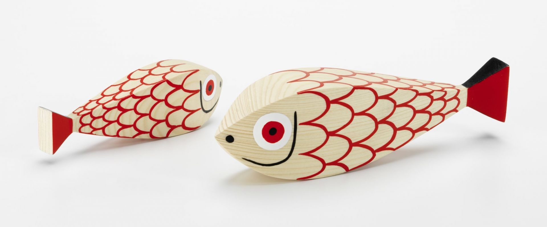 Wooden Dolls Mother Fish &amp; Child set of 2 Vitra