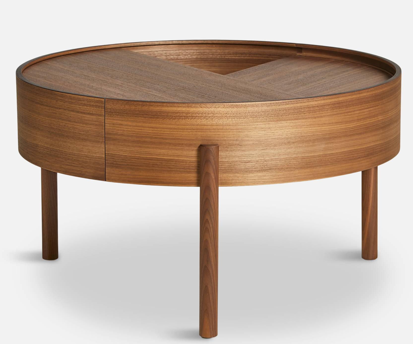 Arc Coffee Table ⌀  66 cm Walnut Woud